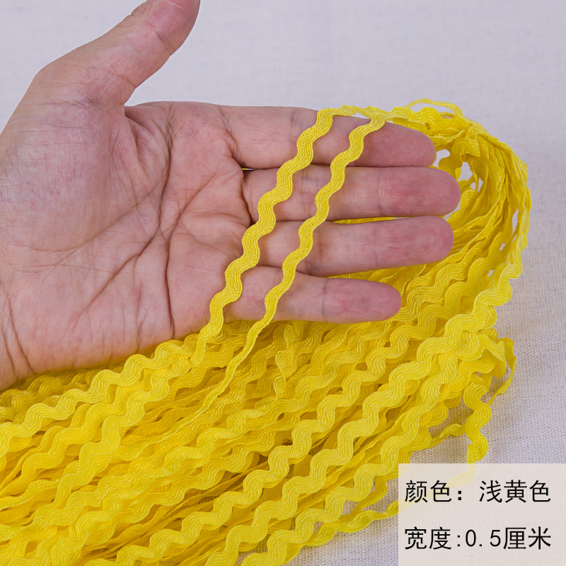 24 metros onduladas de polipropileno correa diy accesorios de ropa 0.5CM marineras correa sofá cortina decoración encaje