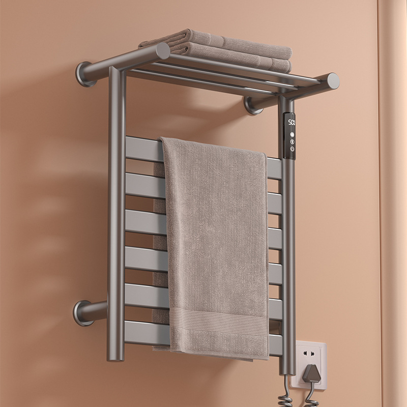 Electric Towel Rack Full Heating Drying Sterilization Toilet Household Bathroom Sterilization Non-Punching Electric Intelligent Bath Towel Electric Towel Rack Full Heating Drying Sterilization Toilet Household Bathroom Sterilization Non-Punching Electric Intelligent Bath Towel