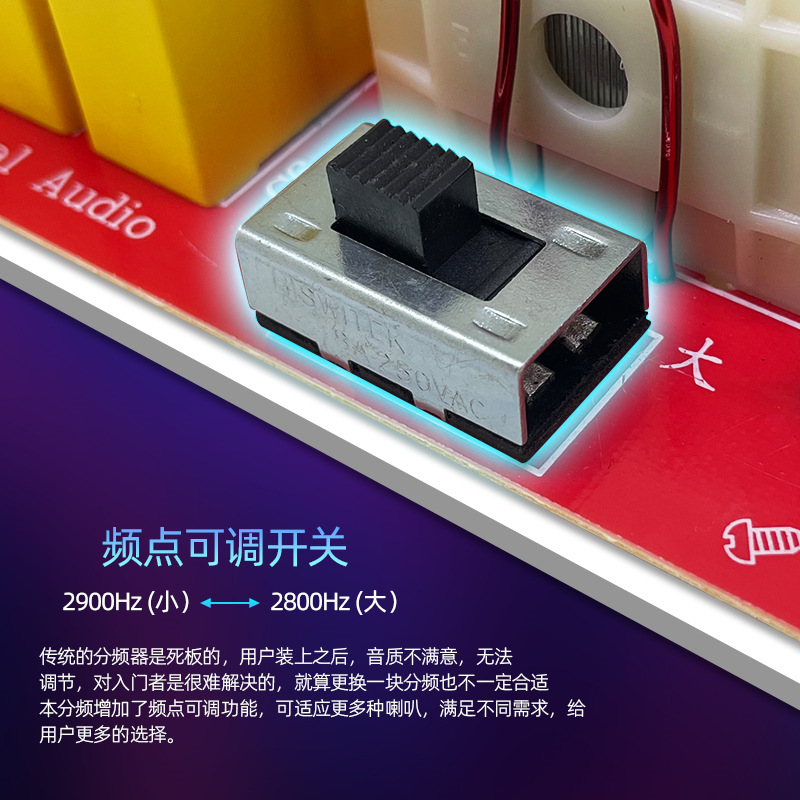 Profesional etapa altavoz divisor de frecuencia de alta y baja de dos frecuencias de audio de actualización de alta potencia divisor de cruce