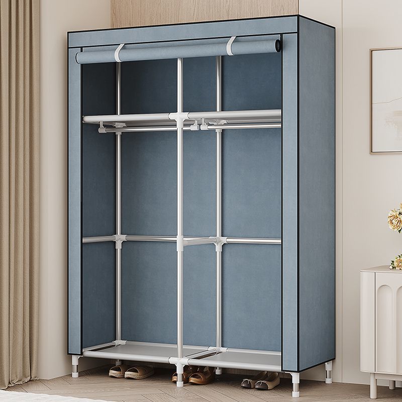 Simple Fabric Wardrobe for Home Bedroom, Sturdy and Durable Assembled Wardrobe for Rental Rooms, Floor-Standing Clothes Rack