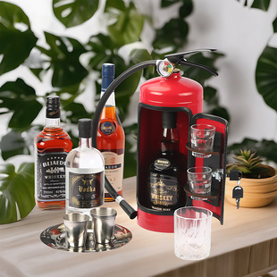 Cross-Border Men's Gift Fire Extinguisher Mini Bar Wine Cabinet Sideboard Decoration Creative Wine Tools Storage