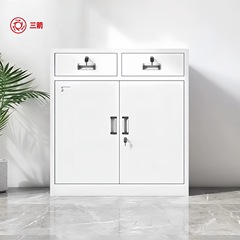 文件柜矮柜铁皮柜办公室财务档案资料柜桌下收纳储物柜带锁抽屉柜