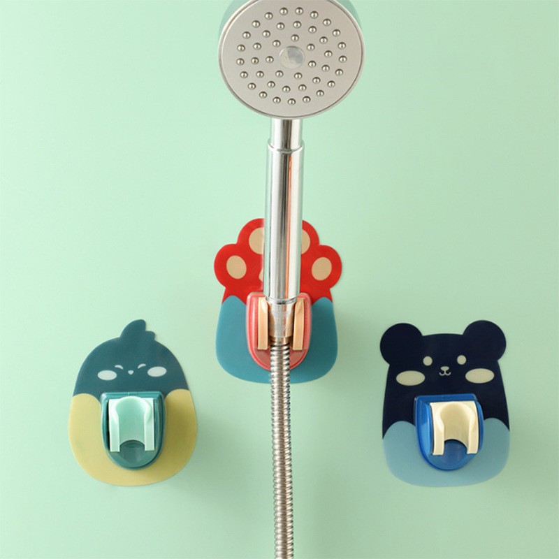 Soporte de ducha sin punzonado boquilla asiento colgante ajustable fijo artefacto baño base de ducha para niños asiento de pared