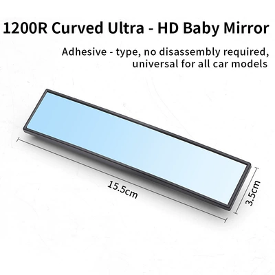Multifunctional Car-Mounted Baby Observation Mirror, Rearview Auxiliary Mirror, High-Definition Wide-Angle Safety Seat Reflector, In-Car Blind Spot Mirror (Large field of view rear view auxiliary mirror) - pasteable-ultra-high-definition-baby-mirror-1-pack