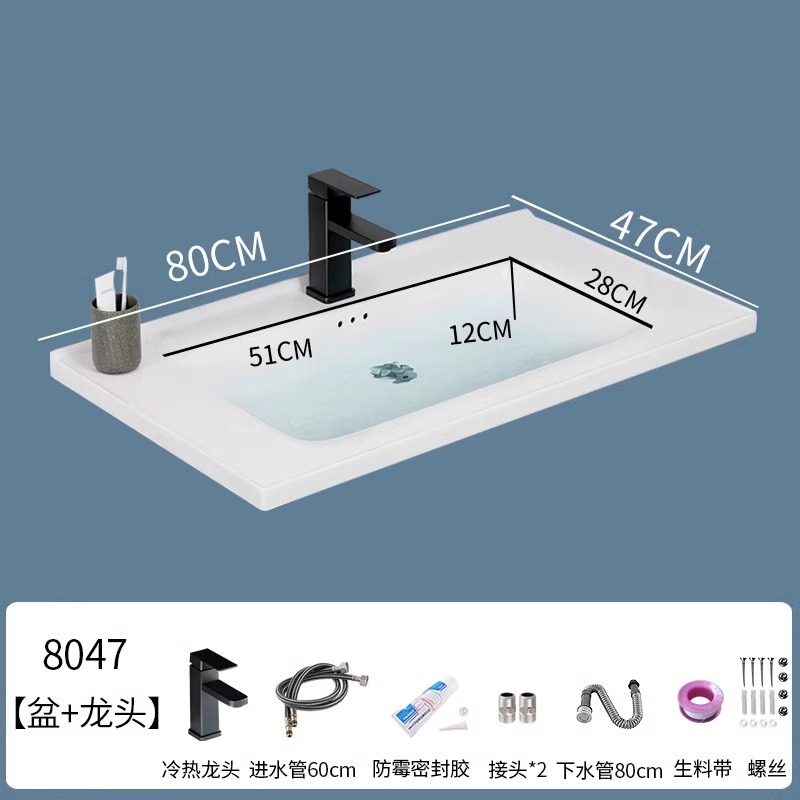 lavabo semi-incrustado cerámica en una sola bañera gabinete de baño comercio exterior lavabo lavabo lavabo lavabo