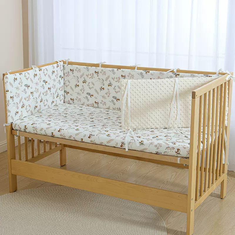 婴儿床床围四季儿童床围栏包防撞围挡拼接床床帏三面宝宝软包纯棉