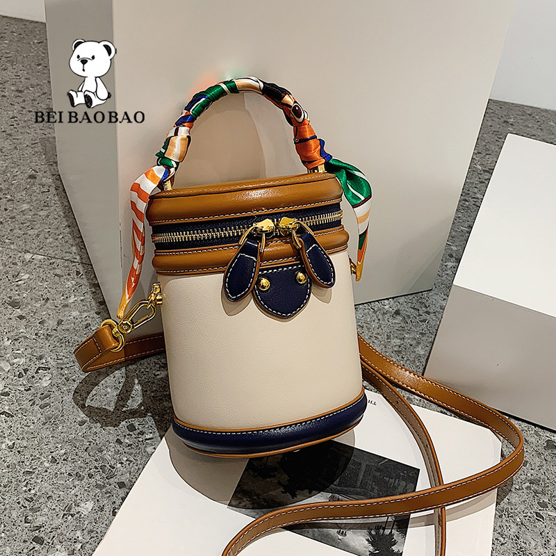 Beibao ソース工場バケットバッグ女性の夏 2025 新しいニッチデザインシリンダーバッグポータブルクロスボディバッグ|undefined