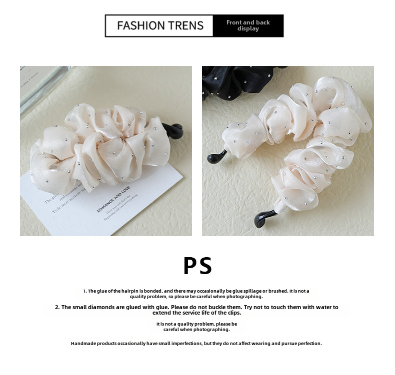 Snowgauze Banana Clip Vrouwen Achterkant van het hoofd Verticale clip Haaraccessoires 2023 Nieuwe stijl Torsieclip Elegante verticale haarspeld Kleine haarspeld_voghion.com
