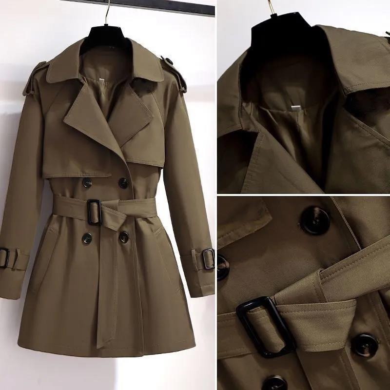 Women's Clothing autumn and winter new small Korean style medium and long high end female coat chic British style_voghion.com