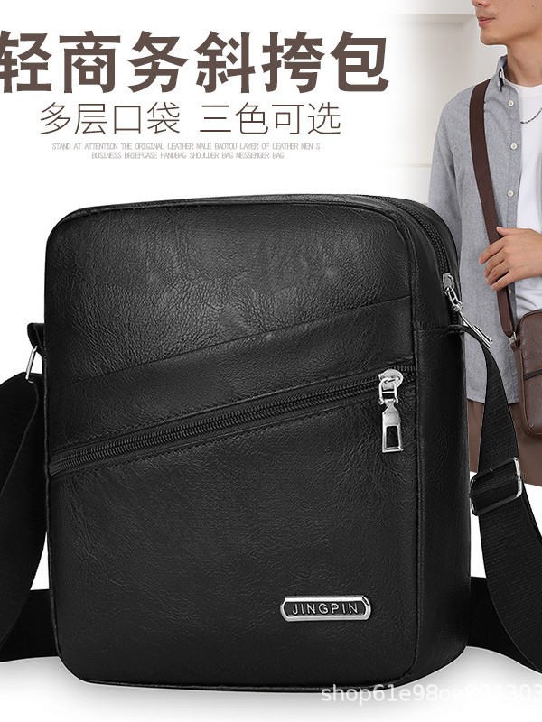 Bolso de hombre nuevo gran capacidad de hombro mochila casual multicapa mochila de hombre de negocios stand cartera de negocios