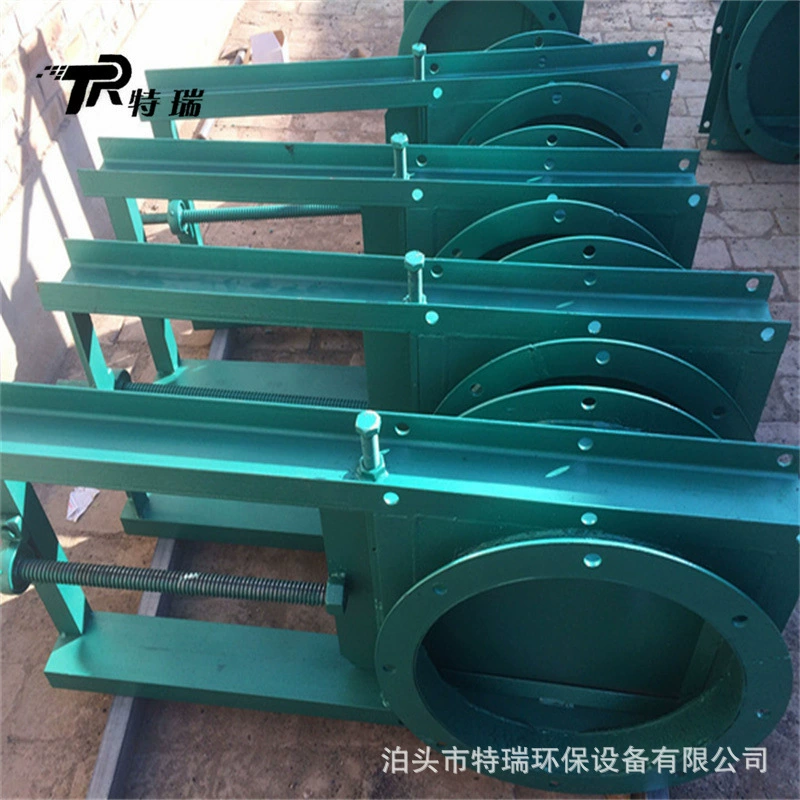 Zaozhuang DN500 ручной клапан заслонки из нержавеющей стали 304 клапан заслонки турбины углеродистая сталь Сварочные ворота клапан воздуховода воздушный клапан