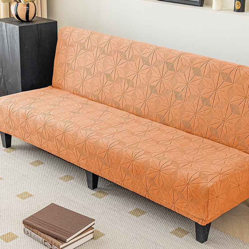 Customización de cubierta de sofá de cubierta gruesa cubierta de cama simple sin reposabrazos cubierta de sofá elástica tela jacquard cubierta de sofá