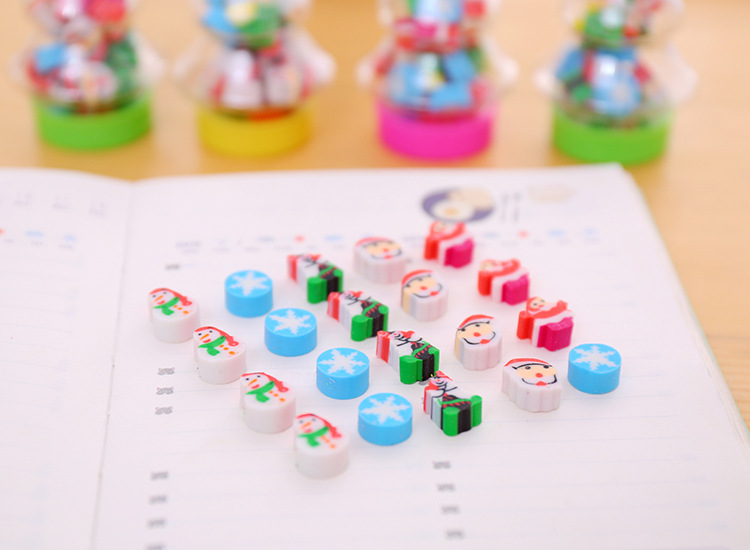 Cute Christmas Tree Shape Bottle Eraser Gift Student Stationery Wholesale display picture 5