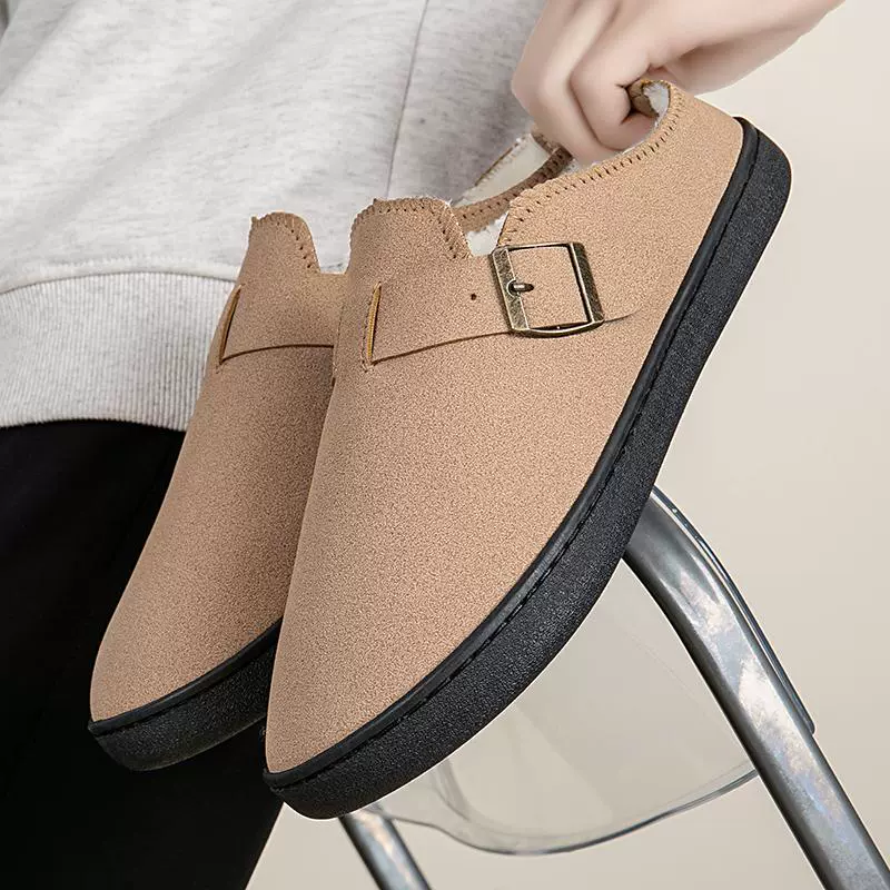 Трансграничные тапки большого размера Baken осенние и зимние домашние хлопковые тапки на открытом воздухе плюс бархат теплые мужские и женские тапочки