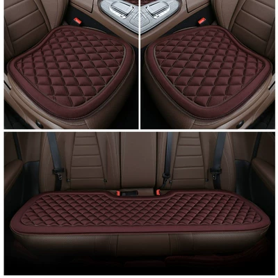 Seat cushion, seat cover, non-slip single-piece breathable seat cushion cross-border - lafite-red-three-piece-set
