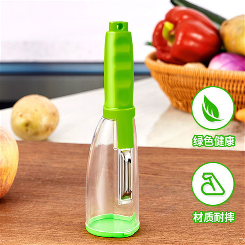 Household Storage Peelers, Stainless Steel Fruit Vegetable Peeler, Multi-Purpose Peeling Tool, Peel Keeper, Wholesale