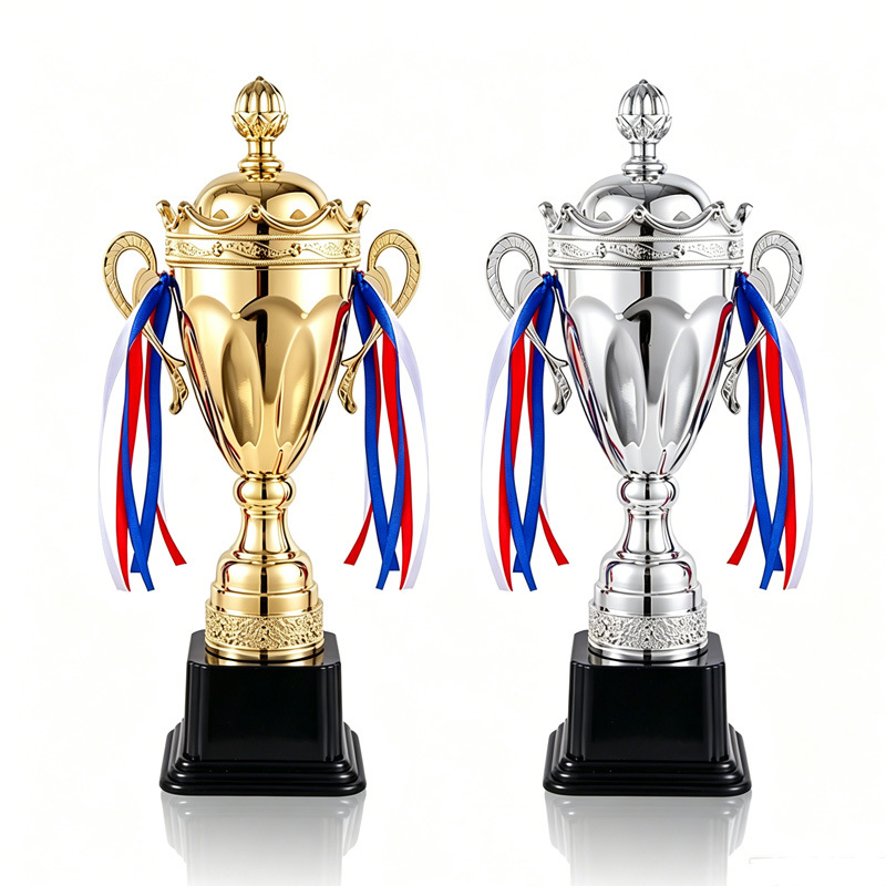 Trofeos de metal al por mayor fuente creativa fabricante de fútbol campeón de baloncesto trofeo juegos honorarios estudiantes premios