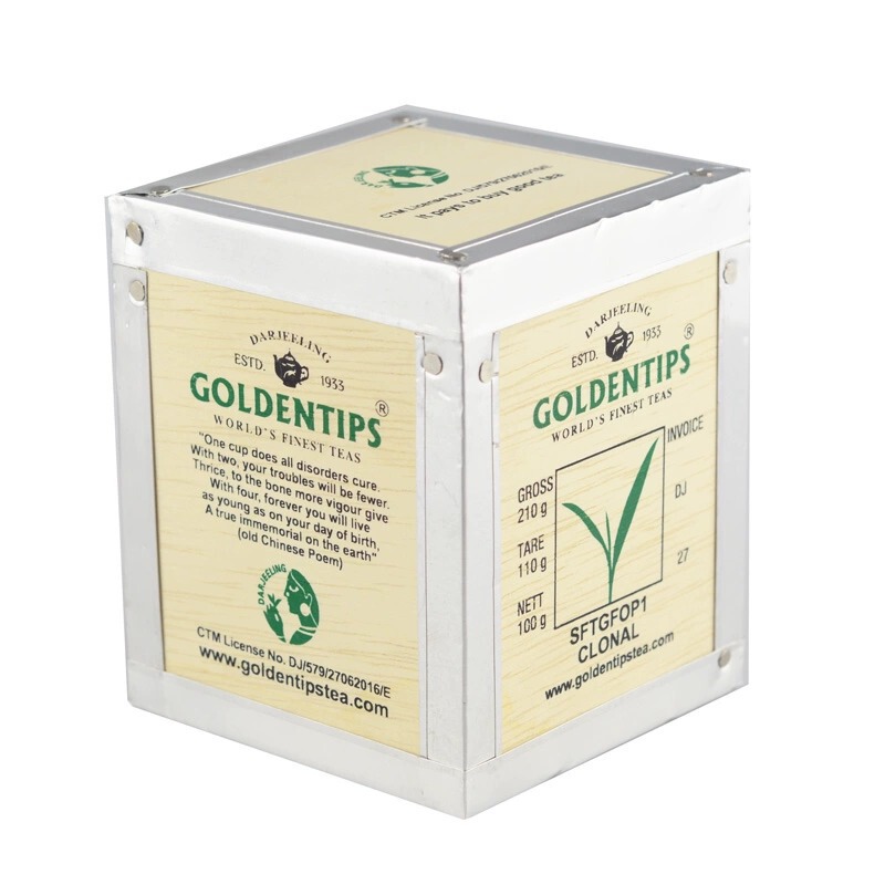 GOLDENTIPS Gordon Tipp Darjeeling Black Tea Wooden Box Pack 100gdiy Milk Tea Fragrant Home Hospitality GOLDENTIPS Gordon Tipp Darjeeling Black Tea Wooden Box Pack 100gdiy Milk Tea Fragrant Home Hospitality