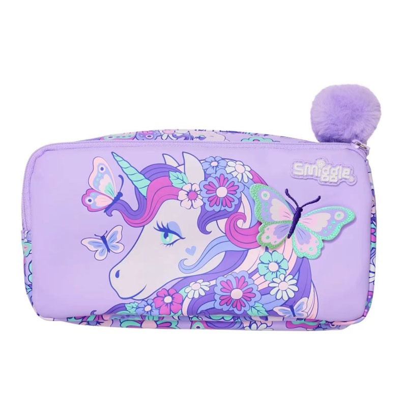 Mochila escolar Smiggle para estudiantes de grado 1-6, mochila de unicornio de descompresión grande, mochila escolar, papelería, bolsa de comida, taza de agua, billetera