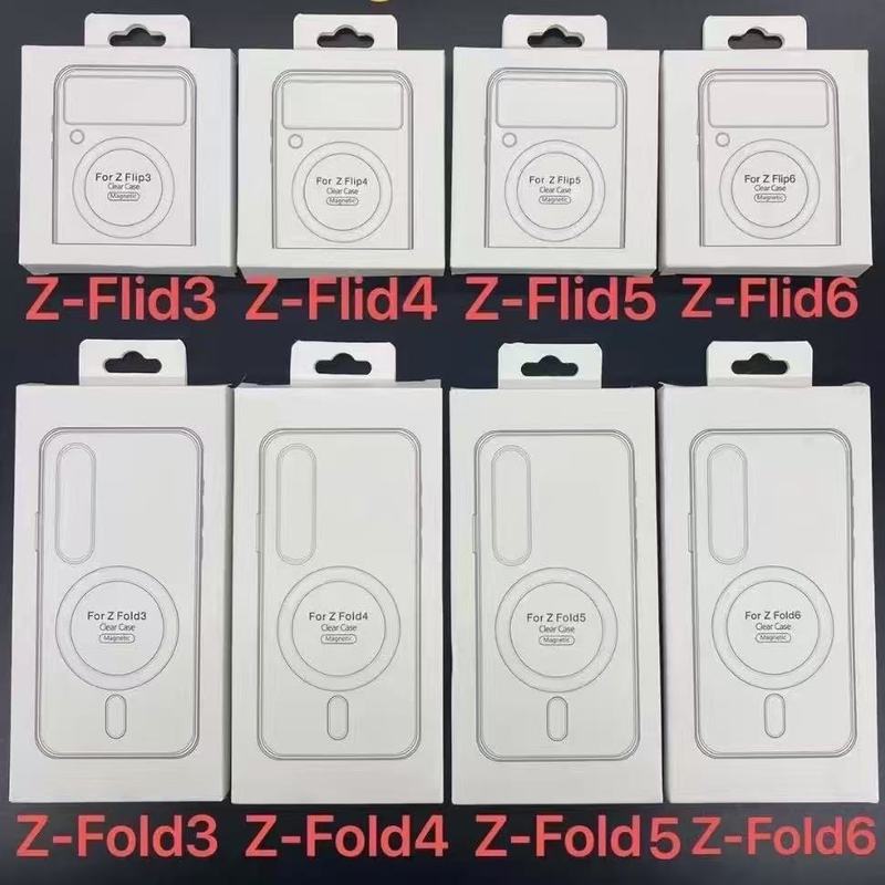 Samsung 折りたたみ ZFold7 Magsafe 透明落下防止磁気電話ケース SAMSUNG 工場直接バッチに適しています|undefined