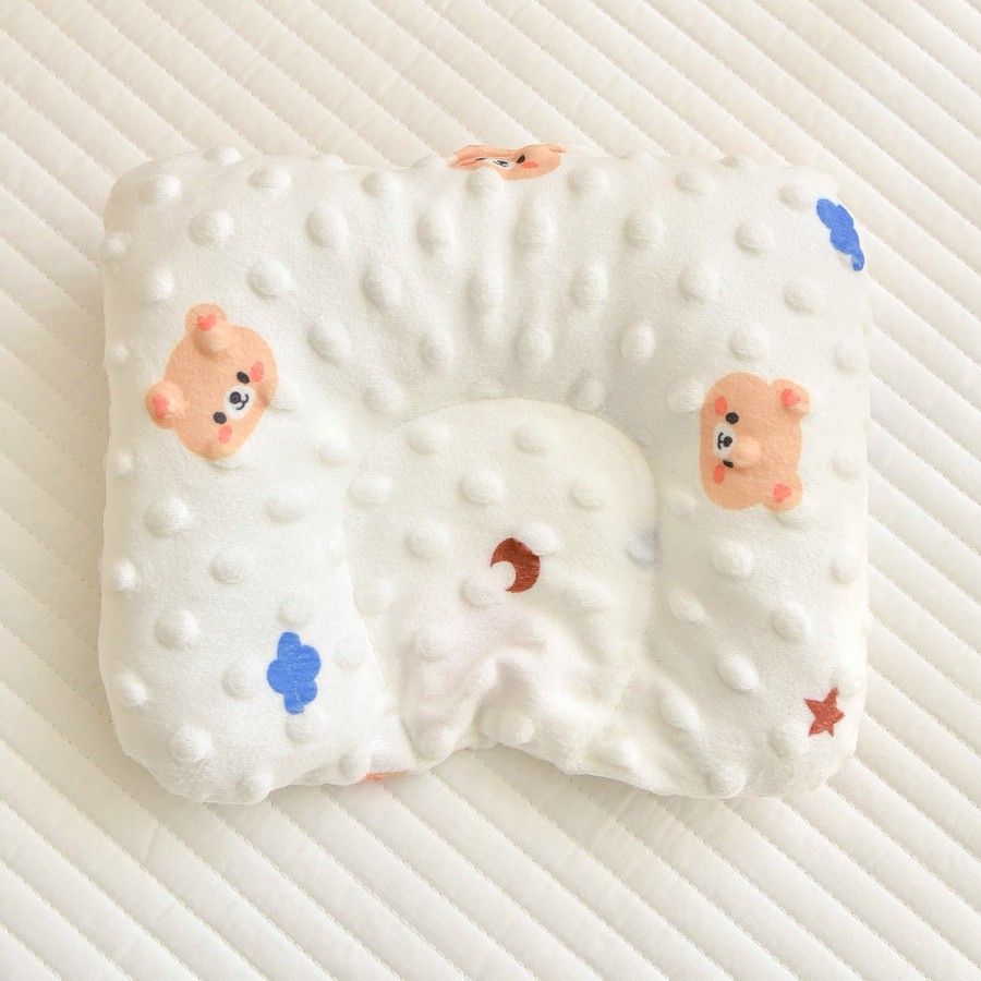 Almohada de formación recién nacido 0-6 meses bebé temprano Bao'an Fuing almohada Bebé y niños pequeños Beanie terciopelo anti-Desviación cabeza almohada