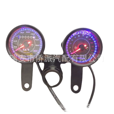 Cg125 Motorcycle Instrument Kit Assembly Retro Pointer Tachometer Modified Mechanical Odometer Large Displacement (Motosiklet cihazları)