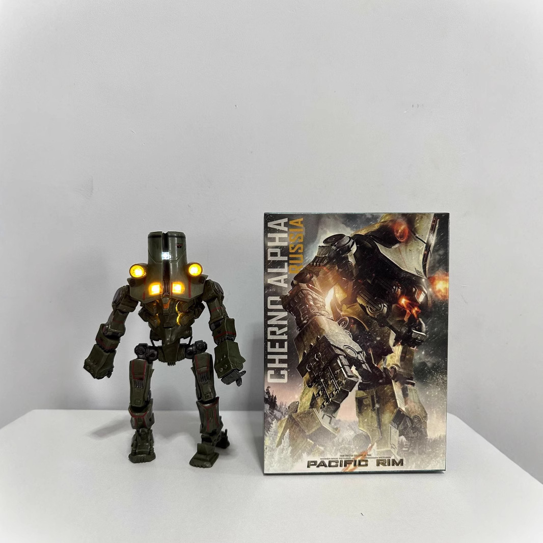 New Pacific Rim Glowing Mech, Russian Mech Glowing Version, Articulated Joint Figure, Children's Toy Gift Box