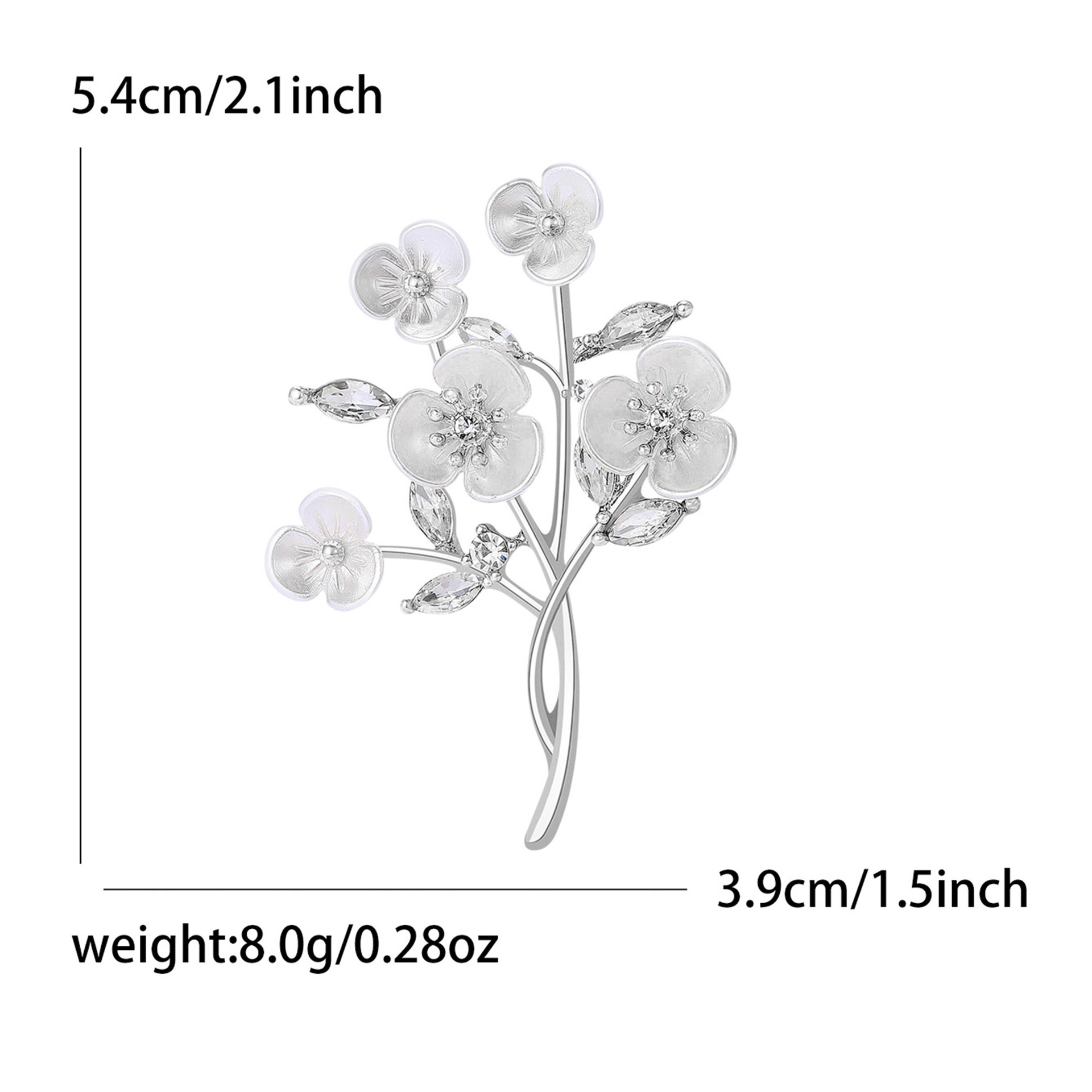 Edle Brosche Mit Pfirsichblüte Für Damen Europäischer Stil_voghion.com