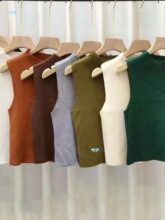 Solid color turtleneck sleeves render top���I�o��������