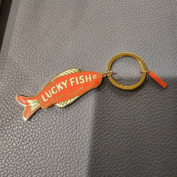 23g Weight Slip-on Clasp Closure Type Keychain Classification 1 Piece Quantity Daily Occasion Zinc alloy Material Letter, Fish Pattern Unisex Gender Cute Style Cute Letter Fish Zinc Alloy Unisex Slip-on Keychain 6