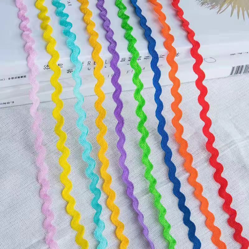 S-shaped ondulado polipropileno correa hecha a mano diy accesorios de ropa marina correa sofá cortina decoración encaje