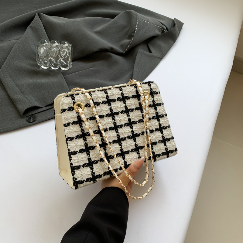 Bolso público pequeño francés, bolso de mujer, cadena de moda, bolso de hombro, red, bolso de mano de alta calidad, bolso Diana.