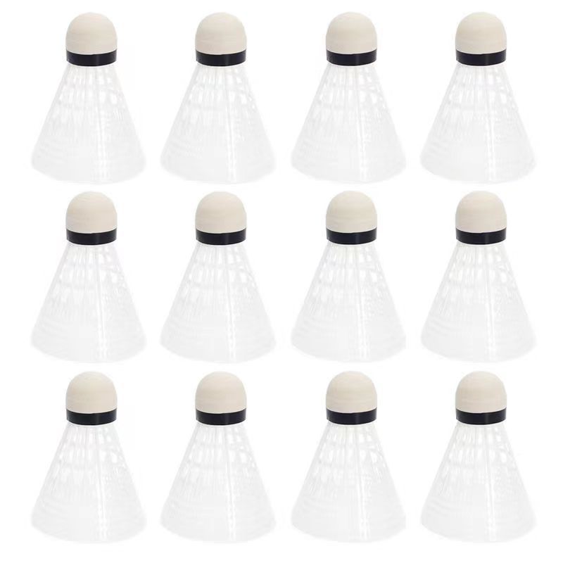 나일론 소재 [클래식 화이트] 안정적인 비행 - 전문적이고 내구성이 뛰어남 - 고급 모델: 내구성이 뛰어남 - 고탄성 PU 볼 헤드 [1개]