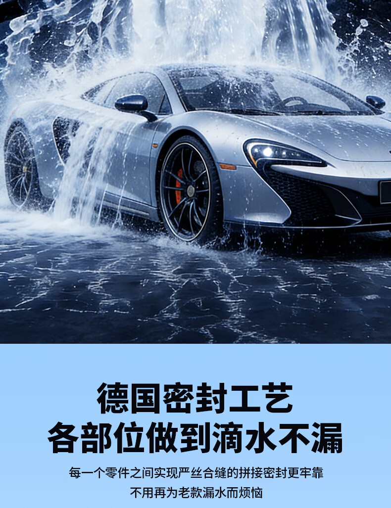 Kingjoy High-Pressure Water Gun for Car Washing, Household Water Hose, Soft Hose for Washing Floors, Watering, Irrigation, Garden, Landscaping, and Courtyard