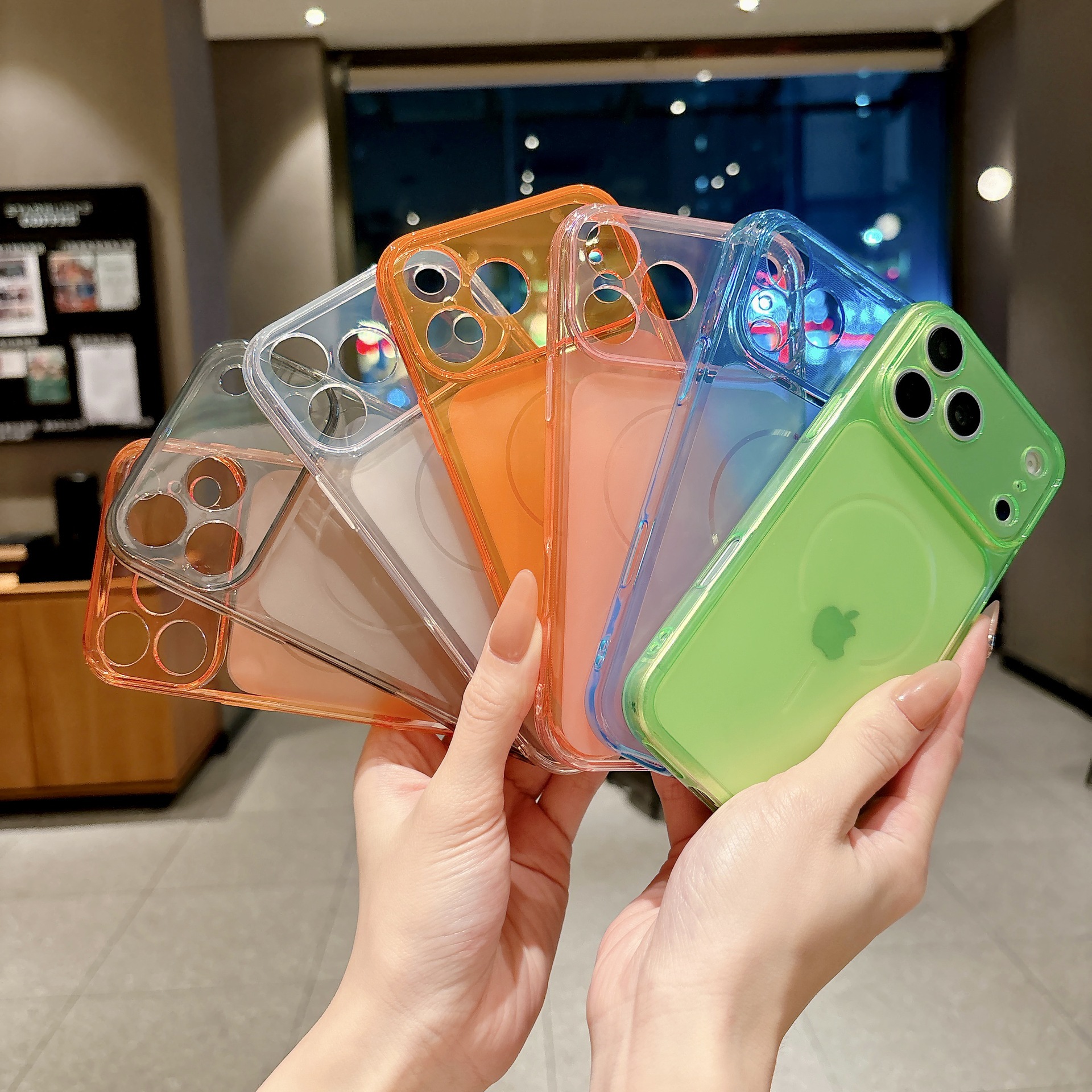 Advanced Pure Color Instantly Transforms into 17 Large Windows Suitable for Apple 16 Promax Mobile Phone Case Ip15 Frosted 14 All-Inclusive 13 Sets