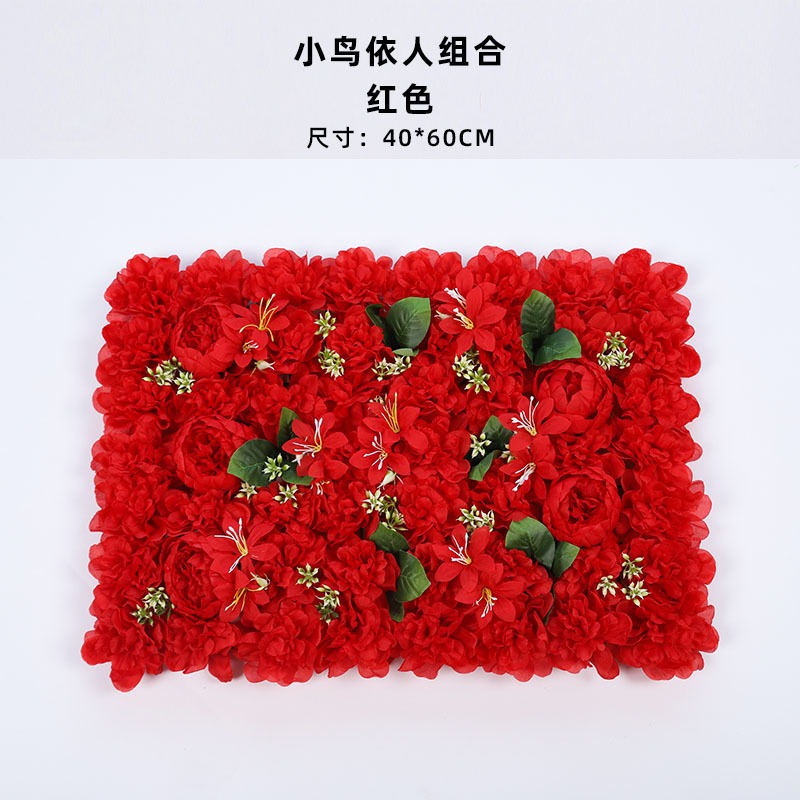 造花壁造花バラアジサイダリリ花立体背景壁窓造園結婚式結婚式装飾花列|undefined