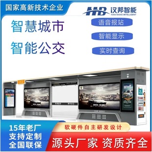 Hanbang intelligent outdoor waterproof bus electronic stop board TTS voice station system map query advertisement release