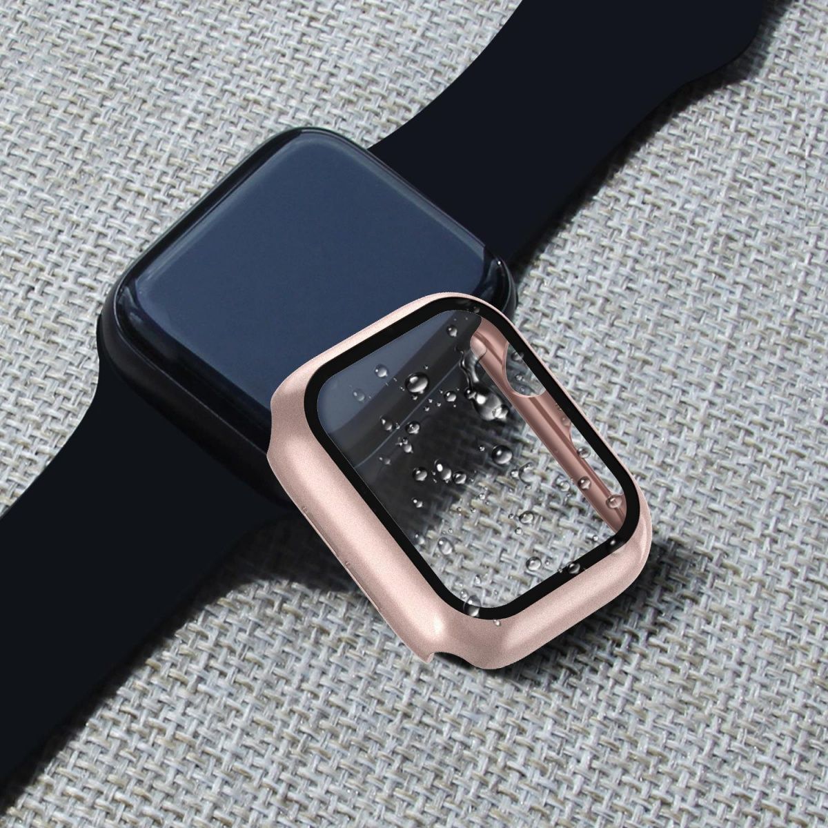 Adecuado para iwatch49/44 Apple Watch caso PC integrado Shell 42/38-pulgadas 360 todo incluido templado película protectora Shell