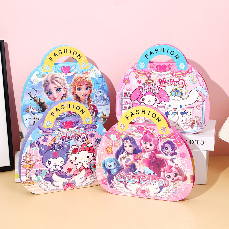 Kroomi Makeup Bag Children's DIY Educational Graffiti Dress-Up Bag Princess Aisha Wonderful Cute Melody Toys