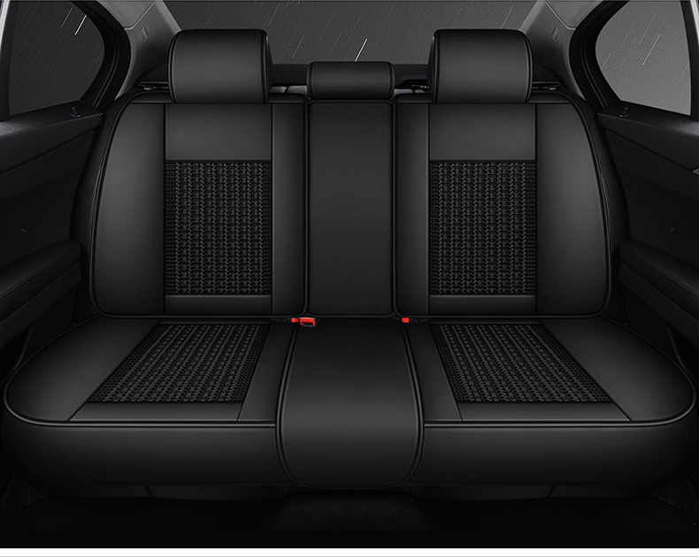 Summer Breathable Ice Silk Seat Cover, Universal for All Seasons, Fully Enclosed Car Seat Cushion, Breathable for Amazon North American Interiors