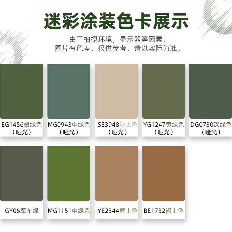 Mike camouflage self-painting hand-painted special paint camouflage paint anti-rust paint camouflage paint 350ml customizable