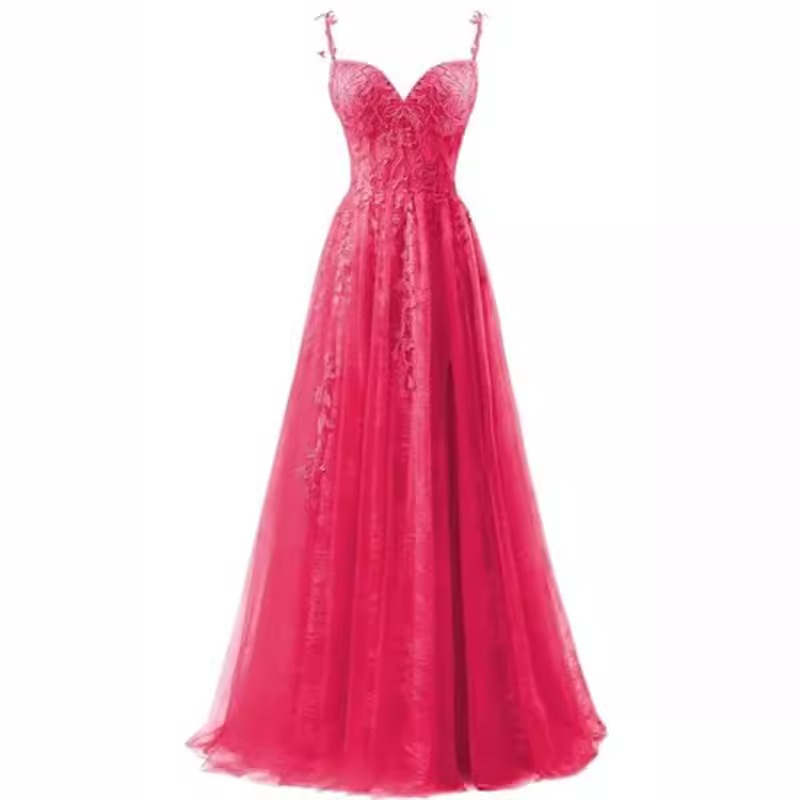 lace shiffon evening dress