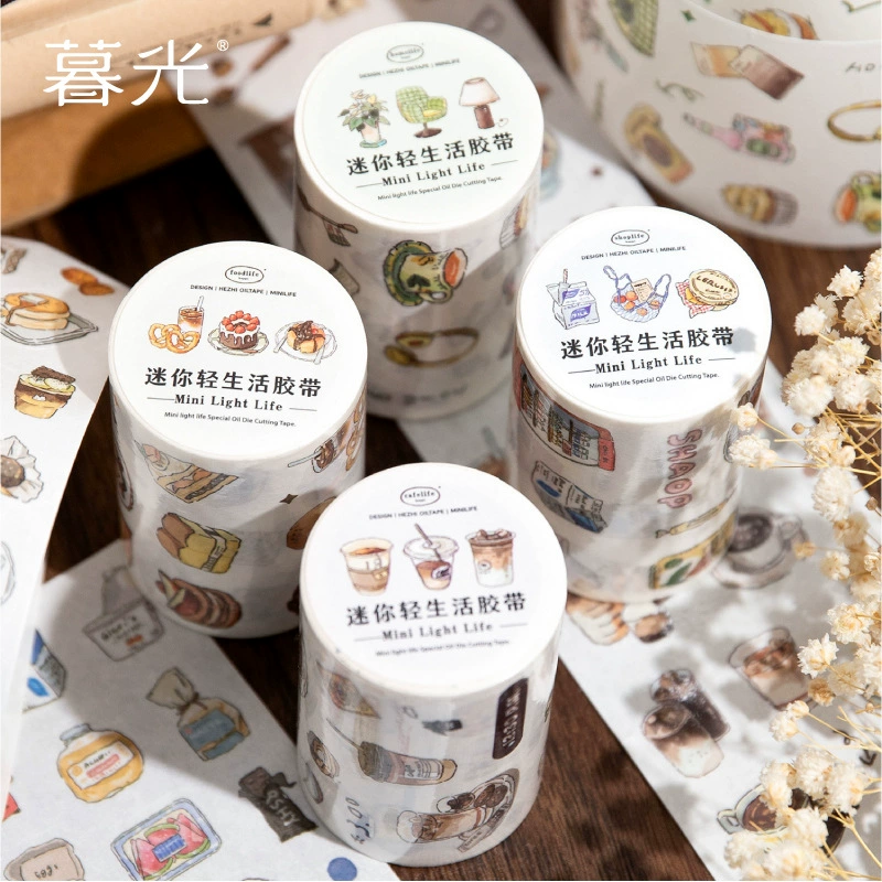Сумеречная мини-светлая жизнь серия специальной масляной вылитой ленты милая ежедневная ручная роспись дикая лента 4 модели