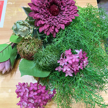 工厂店仿真迷雾草植物冬虫草绿植造景花箱花艺填充草花材摄影道具