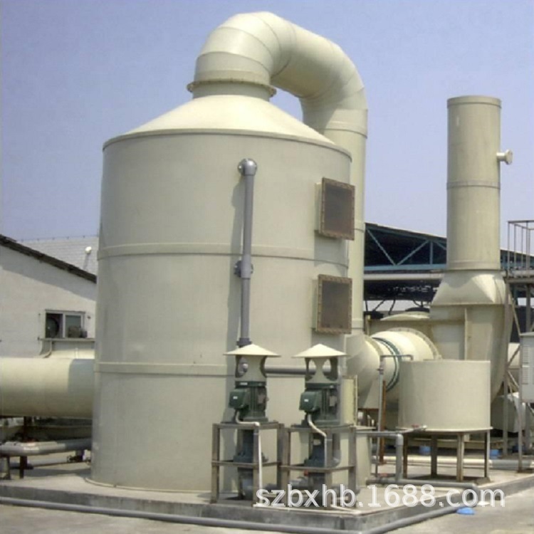 厂家现货供应电镀行业废气处理酸碱喷淋塔立式PP洗涤塔达标排放