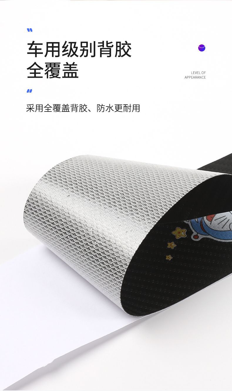 General Motors Threshold Strip Anti-stepping Protective Sticker Carbon Fiber Pattern Leather Sticker Welcome Pedal Anti-scratch Cartoon Decorative Sticking Strip