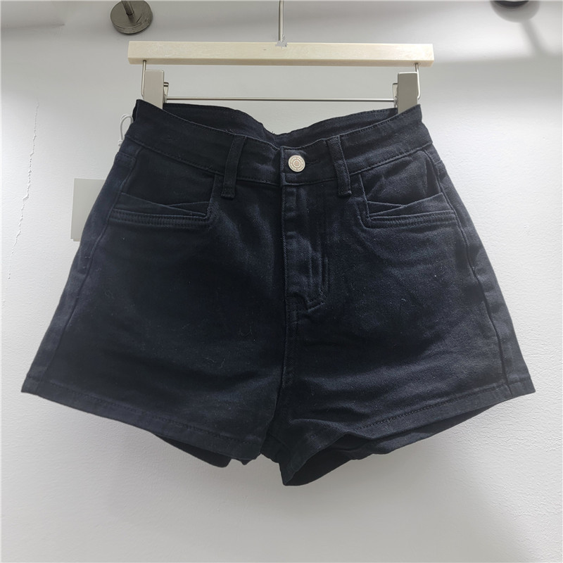Pantalones Cortos Jeans de Pierna Ancha de Tiro Alto de Mezclilla para Verano image 4