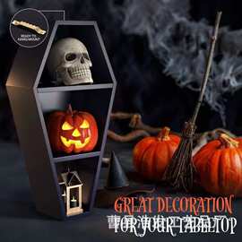 Wall Decor Coffin Shelf哥特式万圣节墙壁置物架悬浮水晶展示架