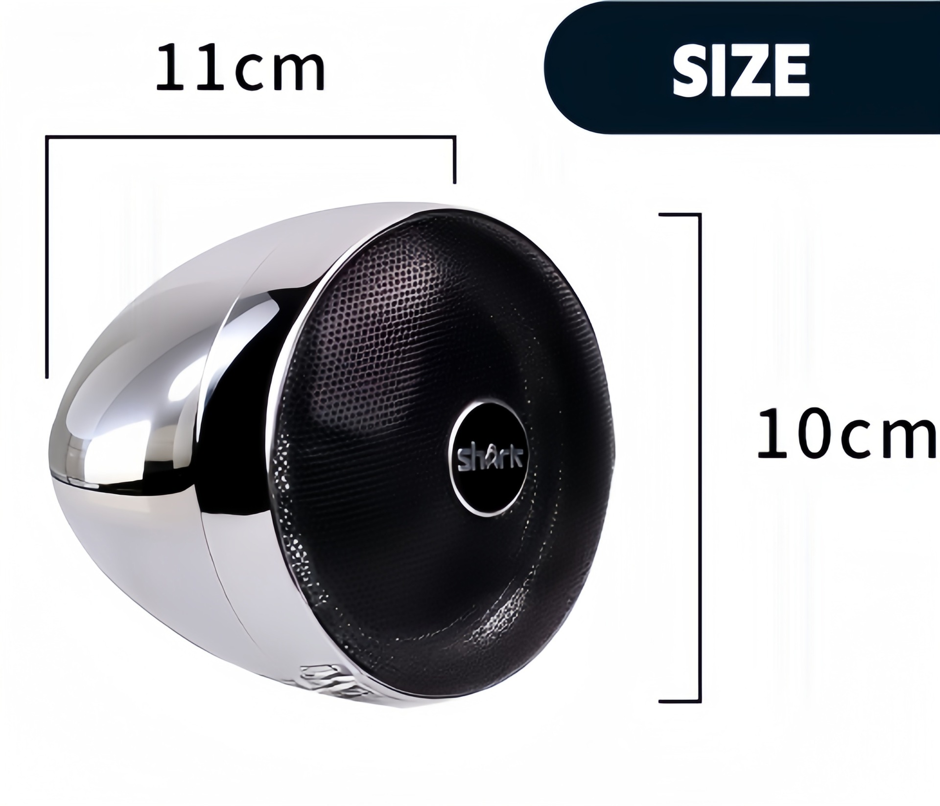 SHARK Motorcycle Audio 12V Waterproof Speaker 3inch Full-Range Rearview Mirror Mount Speaker 97MA