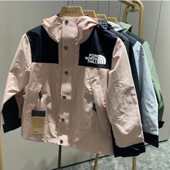 北角山TNF1990儿童冲锋衣刺绣顶配美版男女防水保暖摇粒绒两件套